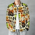 thumbnail image 6 of Lightweight Jacket for Men - Halloween Pumpkins Happy Cuteness Casual Zip Up Bomber Jacket Men Spring Fall Windbreaker Coat with Pocket, 6 of 6