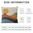 thumbnail image 5 of GOSMITH  Sun Moon Sunset Sunrise Pillow Covers Bohemian Mountain Abstract Golden Light Cactus Square Throw Pillow Case Sofa Bedroom Office Car Living Room Decoration, 5 of 5
