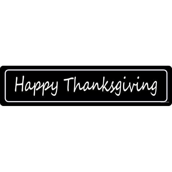 Happy Thanksgiving Sign Thanksgiving Sign Metal Plate Wall Plate Metal Poster Cafe Bar Shop Home Wall Decor Metal Sign 4"x16"
