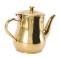 thumbnail image 3 of Stainless Steel Tea Pot, Tea Pot Easy To Clean Mesh Filter Streamlined Water Outlet  For Homes Gold, 3 of 8