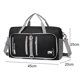 thumbnail image 3 of Bolsa De Viaje Plegable Bolsa de fitness impermeable correa de hombro ajustable bolsa de viaje plegable (negro) Tmvgtek Para Estrenar, 3 of 8