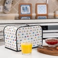 thumbnail image 5 of KLL Color Ships Print 2 Slice Toaster Dust Covers Kitchen Small Appliance Cover with 2 Pockets,Can hold Jam Spreader Knife & Toaster Tongs (11.4 x 7.9 x 7.5), 5 of 6
