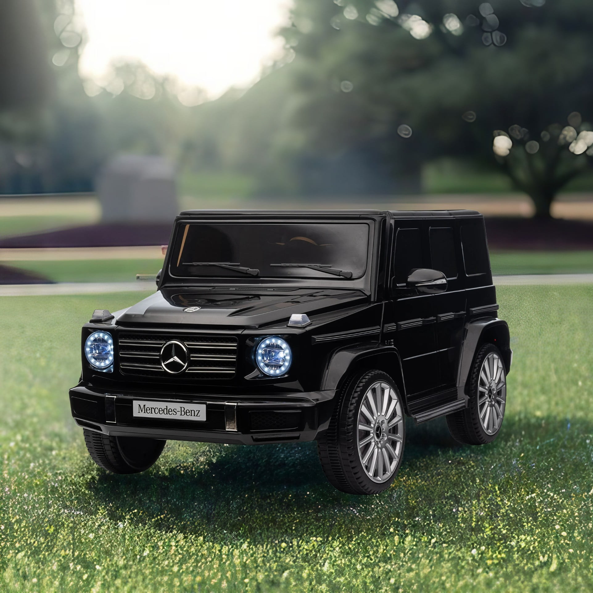 YYAo Kids Ride On Car, Licensed Mercedes-Benz G500, 24V Kids Car with Parent Remote Control, Electric Car for Kids, 3 Speeds, LED Headlight & Music Player, Red YYAo Kids Ride On Car, Licensed Mercedes-Benz G500, 24V Kids Car with Parent Remote Control, Electric Car for Kids, 3 Speeds, LED Headlight & Music Player, Red