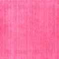 thumbnail image 1 of Ahgly Company Indoor Square Abstract Pink Contemporary Area Rugs, 8' Square, 1 of 4