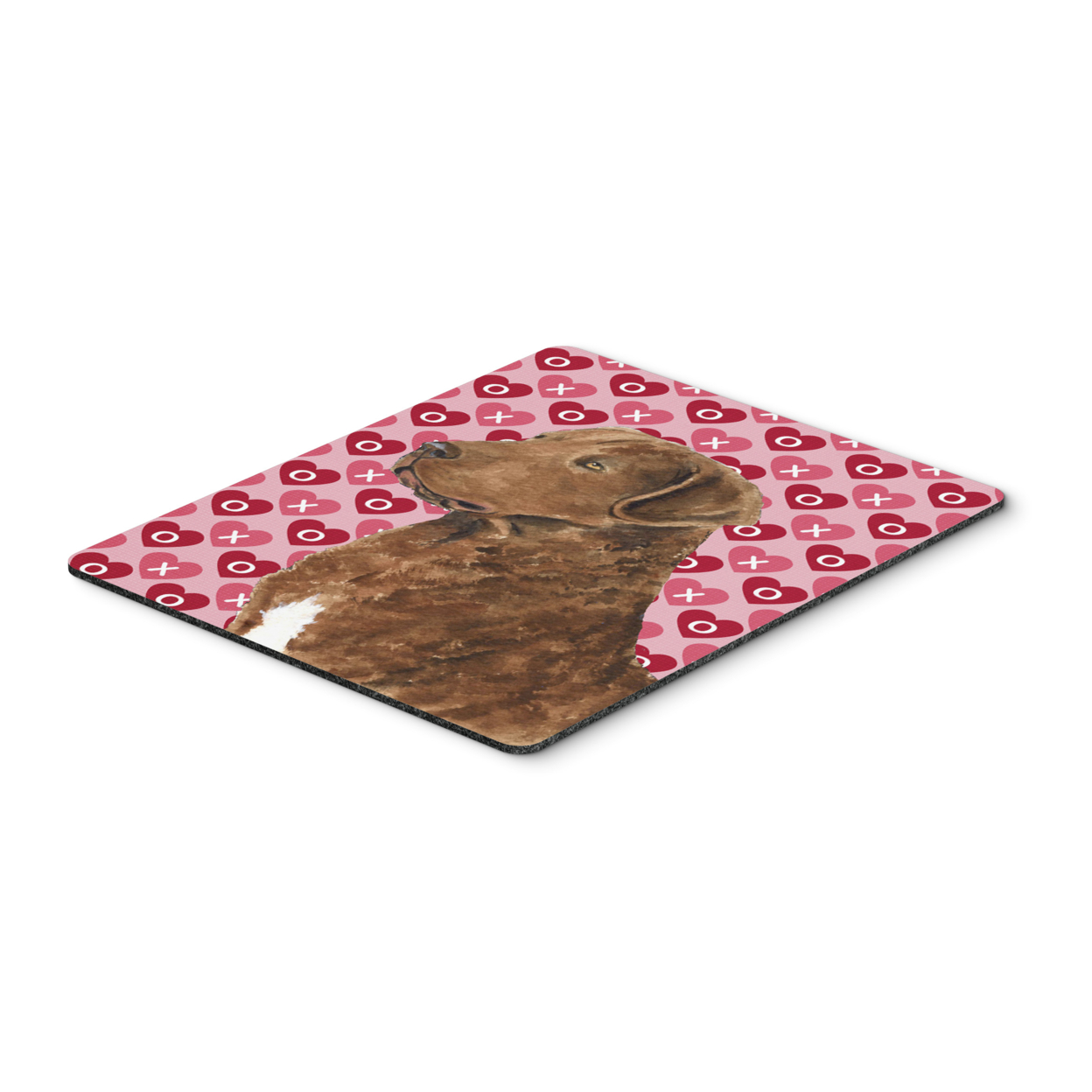 Caroline S Treasures Tappetino Mouse Pad/Riposo Caldo A Scacchi Rosa Golden Retriever | 19,5 X 23,5 Cm | Resistente Al Calore