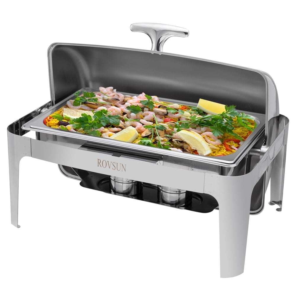 ROVSUN Chafing Dish Buffet Set, 9 Quart Roll Top Trinidad and Tobago Ubuy