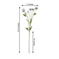 thumbnail image 3 of Efavormart 2 Bushes | 33" Long Stem Artificial Silk Poppy Flower Bouquet Spray - Lavender, 3 of 5