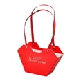 thumbnail image 4 of Bolsa de regalo con flores, bolsa de envoltura, empaque para fiestas de mujeres, recuerdos de papel para baby shower, cumpleaños Rojo, 4 of 9