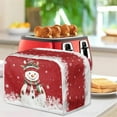 thumbnail image 5 of Christmas Snowman Printed Toaster Cover for Anti-Dust & Fingerprint, Snowflake Print Covers, Kitchen Microwave Decor Accessories, 5 of 6