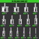 thumbnail image 3 of Diamond Hole Saw Kit 17PCS Drill Bits Sets with Double Suction Cups Guide Jig Fixture From 4mm-83mm Hollow Drill Set, 3 of 5