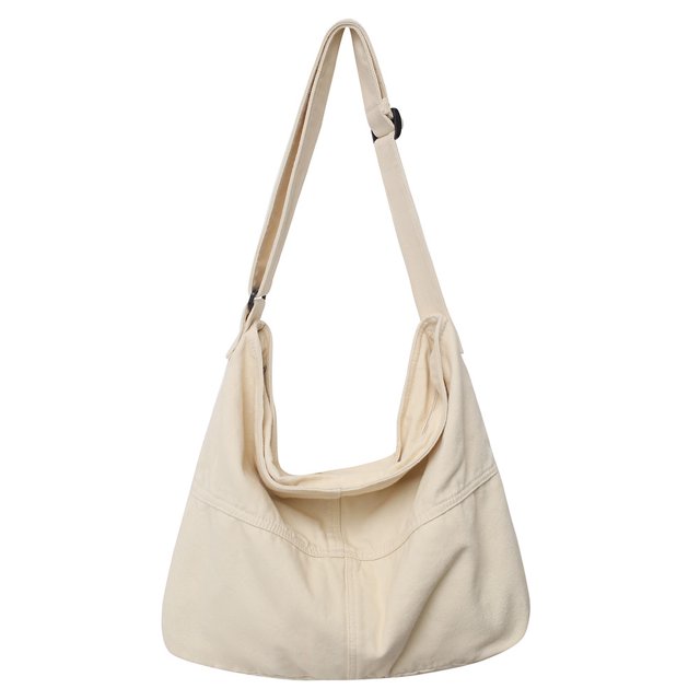 Bolsas De Hombro Bolso de hombro para mujer, bolsos de mensajero de lona a la moda, bolsos simples para mujer (beige) Ehuebsd Para Estrenar