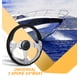 thumbnail image 5 of Riwesomey Volante de barco Cubierto Agarre Pontoon Aleación de aluminio 3 radios con tapa central Helm 14.2 pulgadas Sistema de dirección rotativa Bombillas para automóviles, 5 of 8