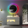 thumbnail image 5 of LUVODI Round LED Illuminated Bathroom Vanity Mirror with Front and Backlit Dimming Demister 24in, 5 of 11