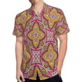 thumbnail image 4 of High Quality Hawaiian Shirts for Men Short Sleeve Aloha Beach Shirt Floral Summer Casual Button Down Shirts Blouses, 4 of 7