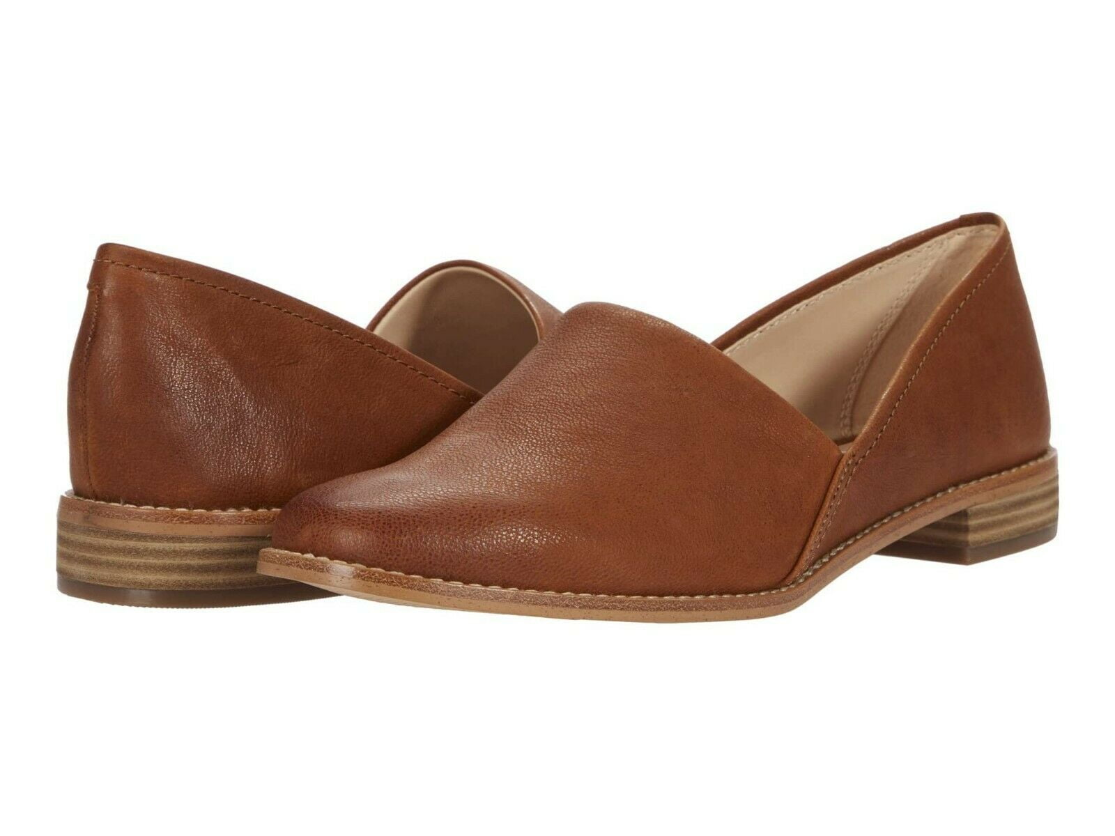 Clarks Pure Leather Slip On Loafers 57397 - Walmart.com