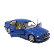 Solido S1803901 421185360 1:18 BMW E36 Coupe M3-Blue, Estoril