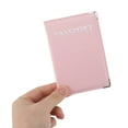 thumbnail image 3 of Unique Bargains 1 Pc Passport Holder Metallic Edge Passport Sleeve Pink, 3 of 5