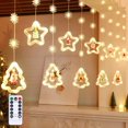 thumbnail image 1 of WILLED Christmas String Lights, 9.84 Ft 120 LED Battery Powered Fairy Lights with Remote, Waterproof 3D Hanging Lights for Indoor and Outdoor Xmas Decorations, 8 Lighting Modes, Warm White, 1 of 7