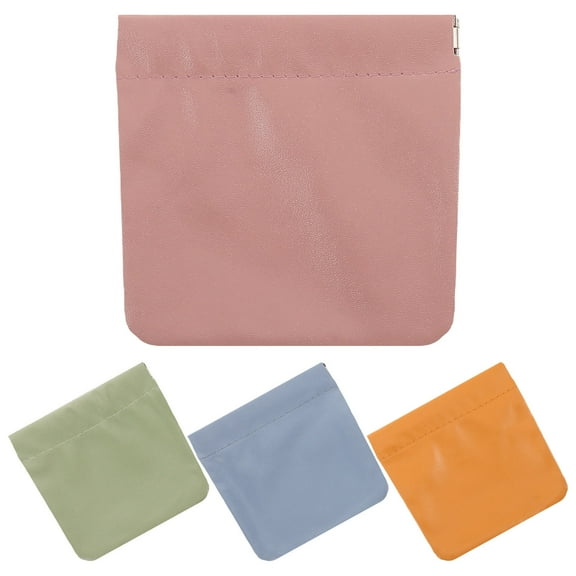 HINTRMENT Lipstick Holder Pu Leather Compact Rectangular Storage Bag for Women Daily Use 11.8x4.5x0.2in