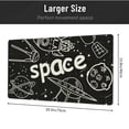 thumbnail image 4 of XMXT Non-Slip Gaming Mouse Pad, Line Space Graffiti Mousepad Computer Keyboard Mats Desk Pads Office Decor Accessories, 15.8"x29.5", 4 of 8