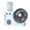 Blue, variant on Tuscom Portable USB Rechargeable Misting Desk Fan, Mini Personal Cooling Fan with Humidifier Function, Quiet Desktop Air Circulator for Office Home Bedroom Summer