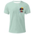 thumbnail image 5 of Momasggi Big and Tall Graphic T-Shirts for Men Summer Short Sleeve Tops Oversized Crew Neck Tshirts Loose Casual Beach Vacation Tees Mint Green 5XL, 5 of 5