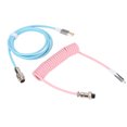 thumbnail image 4 of Cable de teclado en espiral Interfaz tipo C Línea de rotación de resorte Mano de obra fina Cables en espiral portátiles y livianos, 4 of 10
