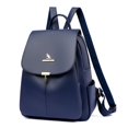 thumbnail image 1 of Mochila informal para mujer, moderna, para viajes al aire libre, de cuero suave, para estudiantes, combina con todo, 1 of 6