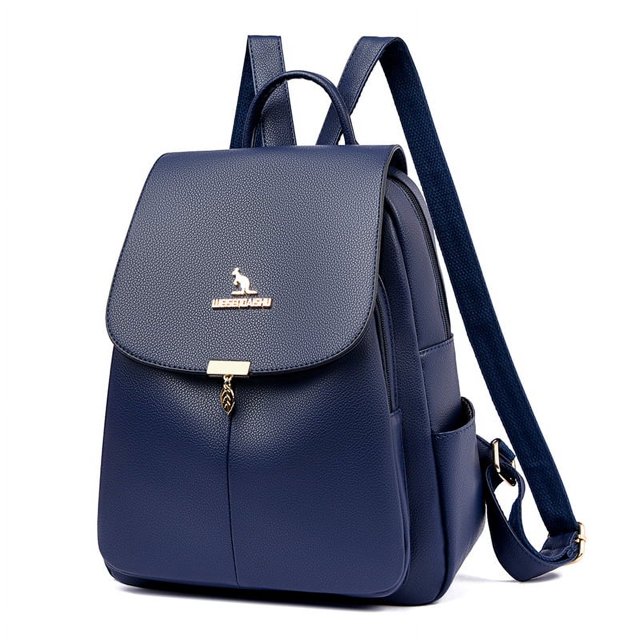 Mochila informal para mujer, moderna, para viajes al aire libre, de cuero suave, para estudiantes, combina con todo