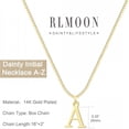 thumbnail image 5 of DESIGNICE Silver Gold Initial Necklaces for Women Dainty Letter A-Z Necklace 14K Gold Plated Tiny Initial Pendant Name Necklaces Personalized Women Gift, 5 of 5
