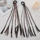 thumbnail image 1 of Xiao Hua 2 extensiones de cabello trenzado para niños, con gomas elásticas, para coletas largas, accesorios para cosplay, fiestas de cumpleaños y graduación - B09, 1 of 5