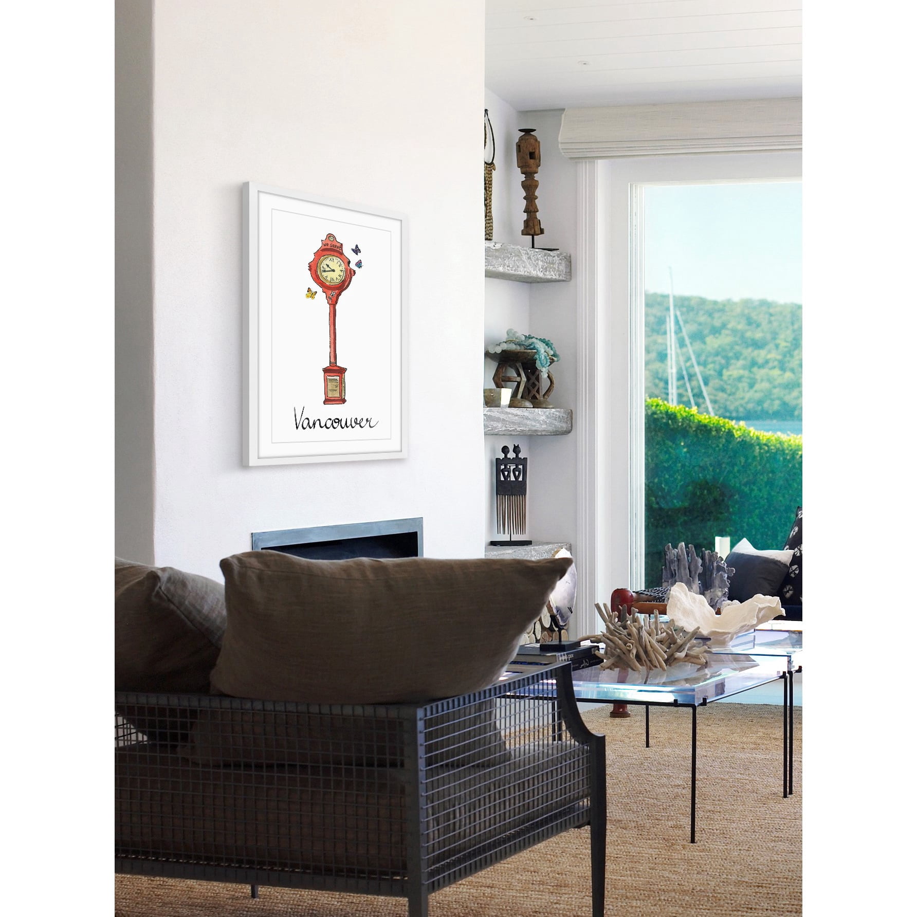 "Birks Clock Tower" Framed Painting Print