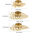 thumbnail image 2 of 3pcs Leaf Candle Holder Tealight Candle Holder Metal Candle Cups for Coffee Table Dining Table Table, 2 of 5