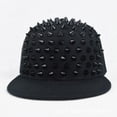 thumbnail image 4 of Peyan Unisex Punk Studded Baseball Hip-Hop Hat Adjustable Snapback Spike Rivet Stud Cap, 4 of 6