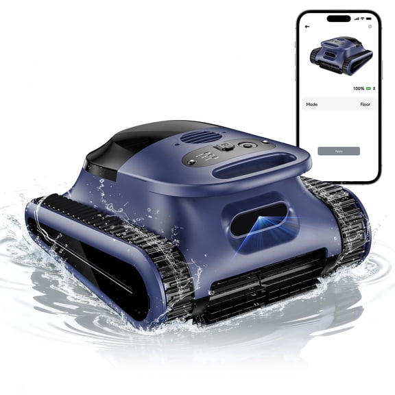 Seauto 2026 New Cordless Robotic Pool Cleaner for Inground & Above-Ground Pools up to 2150 Sq Ft, Wall & Waterline Cleaning, 80 GPM Strong Suction, Smart Navigation, 3 Cleaning Modes, App Control