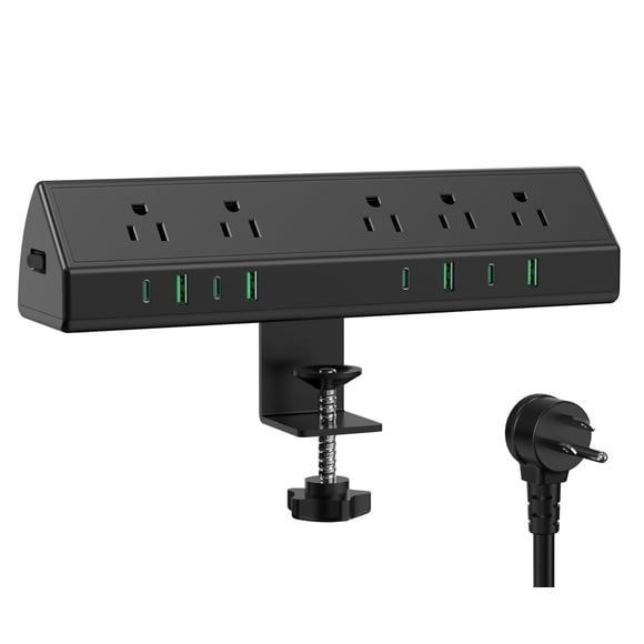 Estación de carga rápida Desk Clamp Power Strip Jgstkcity de 45 W
