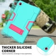 thumbnail image 5 of Allytech Galaxy Tab A8 10.5" Case SM-X200 X205 X207, Heavy Duty Protection Hybrid Rugged Shockproof Kickstand Kids Childreen Proof Cover for Sasmung Galaxy Tab A8 10.5-Inch X200 - Mint+Rose, 5 of 7