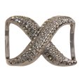 thumbnail image 1 of Scarf Rings for Women X Shaped Scarf Buckle Rhinestone Shawl Slide Pin Clip for Clothing Silk Scarves Accessories, 1 of 8