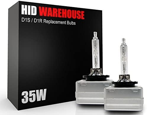 1 Pair 10000K Dark Blue HID-Warehouse HID Xenon Replacement Bulbs D1S / D1R / D1C 