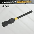 thumbnail image 3 of Uxcell 5pcs SL3 Slotted Impact Screwdriver Bits 1/4" Hex Shank 2" Long Magnetic Bit, 3 of 7