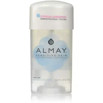 Almay Sensitive Skin Clear Gel Anti-Perspirant & Deodorant, Fragrance Free,2.25 oz(4 Pack)