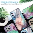 thumbnail image 4 of CASEFIV for iPhone 11 Case,Heavy Duty Shockproof Full Body Protective Marble Pattern Phone Cover for Women Girls,Blue Gray, 4 of 8