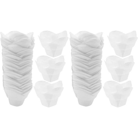 Wedding Decorations Wedding Decorations Wedding Decorations 300 Pcs Tulip Baking Paper Cupcake Liners Baking Muffin Liners DIY Cupcake Wrappers Trays Decorative Wedding Decor Wedding Decor