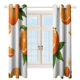 thumbnail image 4 of Seamless Orange Fruit Pattern 2 Panels 3D Printing Pattern Curtain for Bedroom Living Room Kitchen Window Decoration Home, 4 of 6