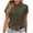 C344 Green, variant on Gbsyewxs Shirts For Women Short Sleeve Crew Neck Solid Color Casual Summer Womens T Shirt Coffee