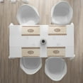 thumbnail image 3 of Ambesonne Ethnic Place Mats Set of 4, Geometrical Swirls Lines, Standard Size, Beige Brown, 3 of 4
