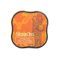thumbnail image 1 of StazOn Solvent Ink orange zest, 2.375 in. x 2.375 in., midi pad (pack of 4), 1 of 1