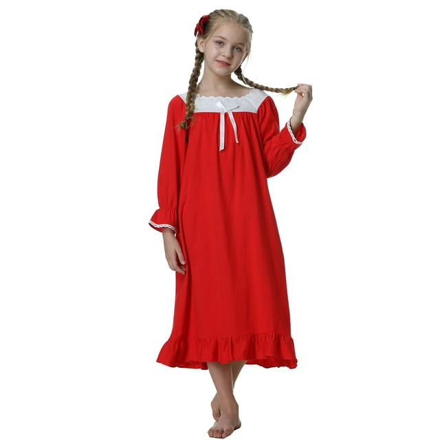 Camisón PUFSUNJJ Lovely Girls Princess Cotton 3-12 años