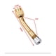 thumbnail image 3 of Paquete de 3 extensores de vástago de válvula de metal de 45 grados, 90 grados, 135 grados, extensiones de vástago de válvula universales, latón puro, 3 of 5