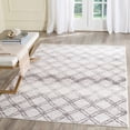 SAFAVIEH Adirondack Rhona Geometric Area Rug, Silver/Charcoal, 4' x 6'